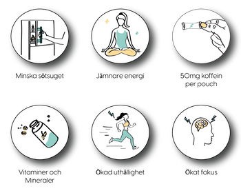 Benefits with energy pouches