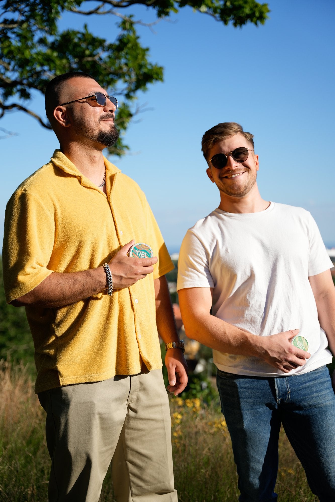 Footer-bild som promotar Energiklubben, TIELs kundklubb för energy pouches och nikotinfritt snus med koffein